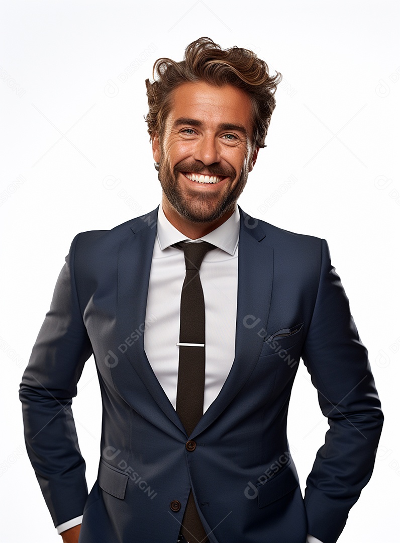 Homem de negócios feliz em um terno