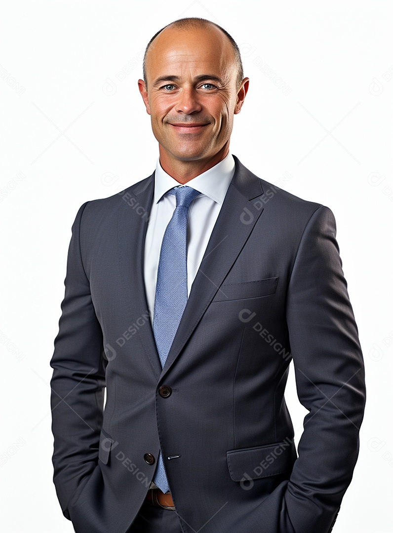 Homem de negócios feliz em um terno