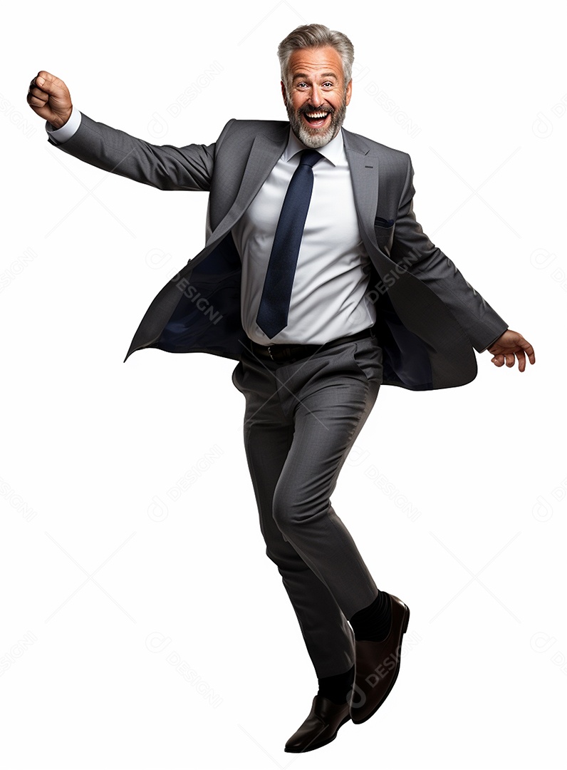 Homem de negócios feliz em um terno