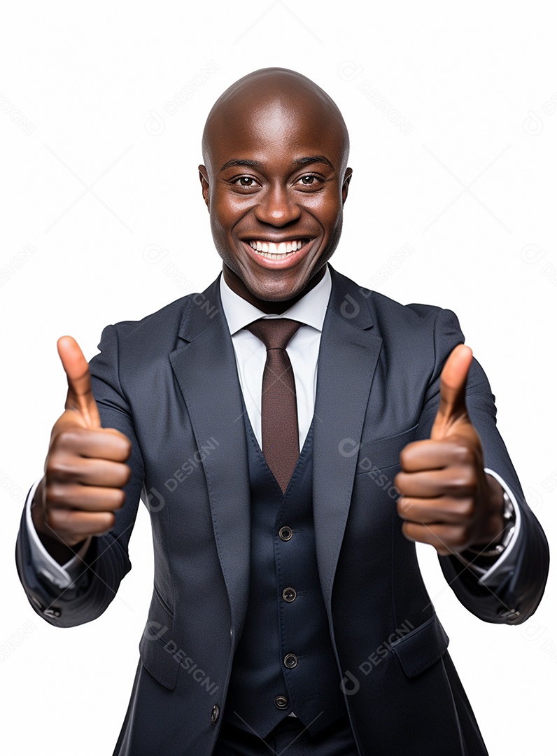 Homem de negócios feliz em um terno