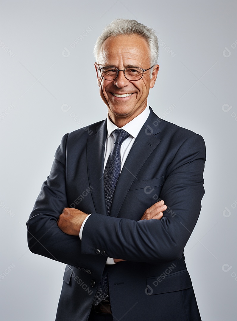 Homem de negócios feliz em um terno