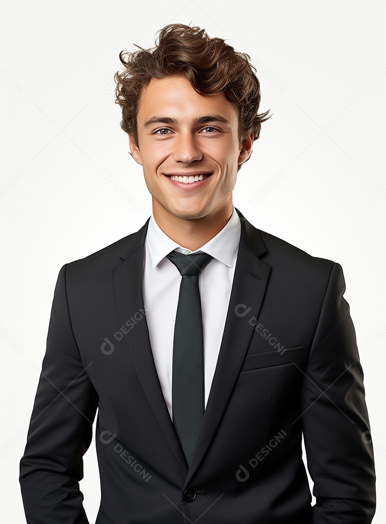 Homem de negócios feliz em um terno