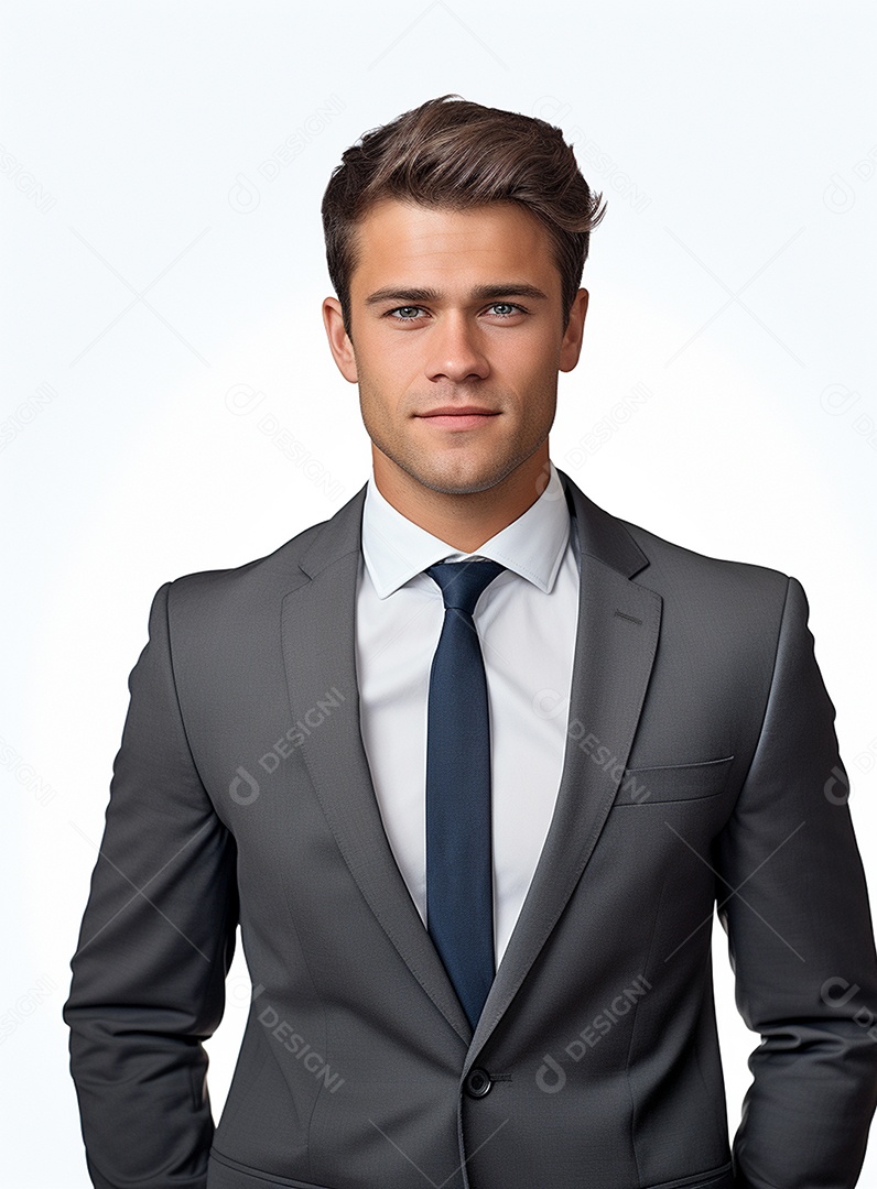 Homem de negócios feliz em um terno