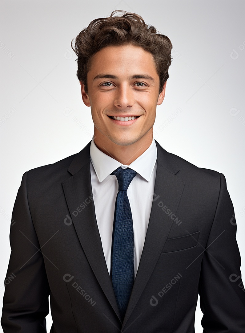 Homem de negócios feliz em um terno