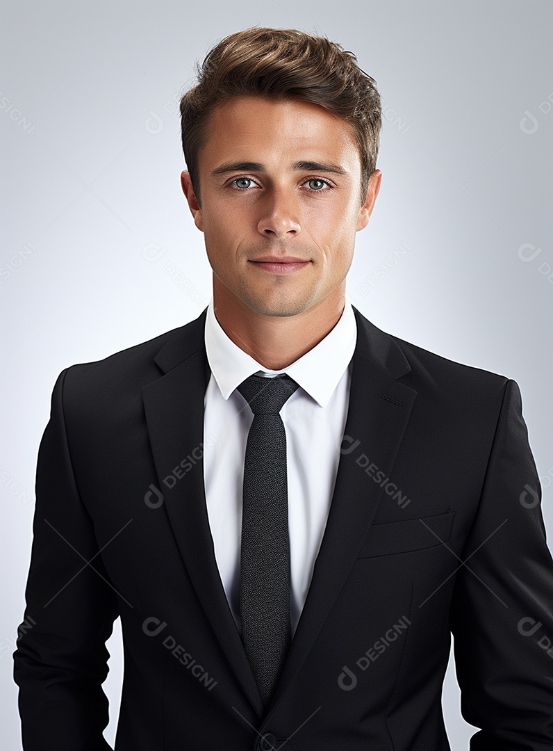 Homem de negócios feliz em um terno