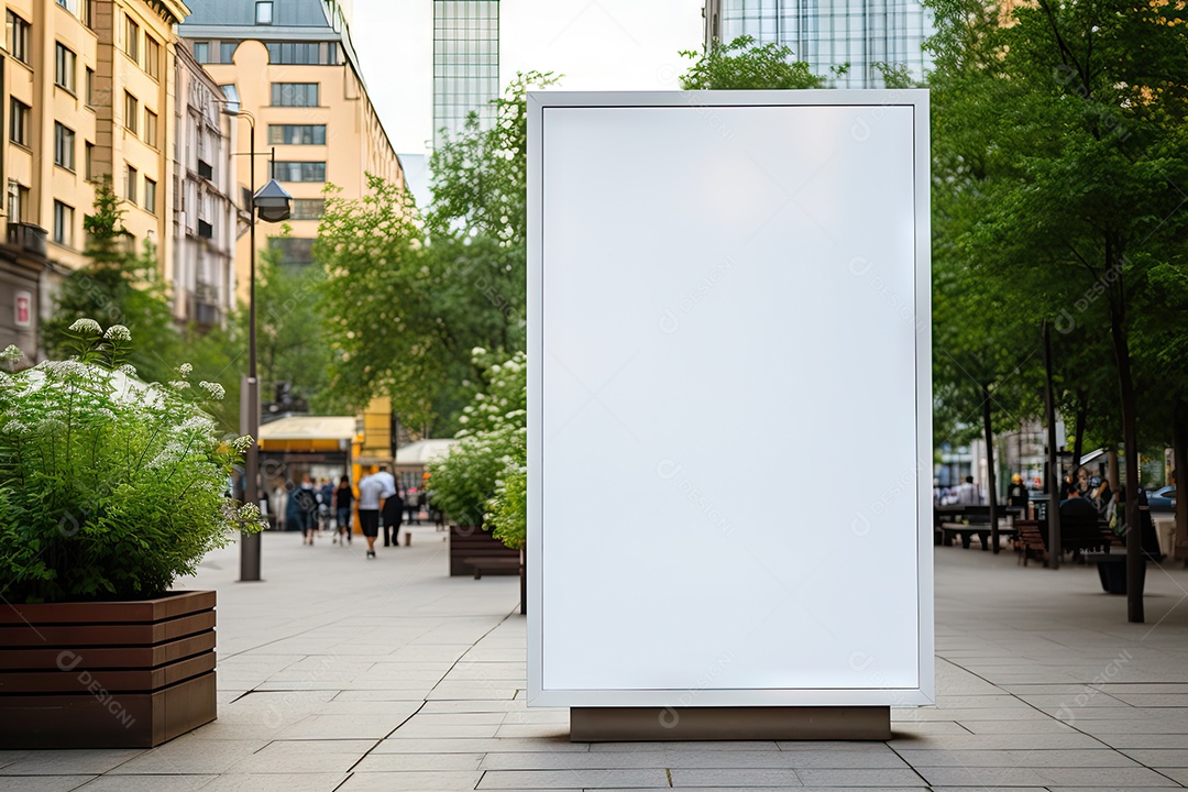 Cartaz de banner de anúncio em caixa de luz digital gerado pela IA