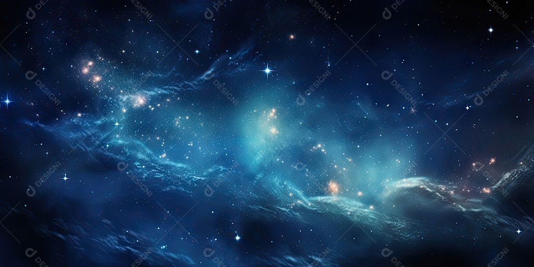 Nebulosa cósmica no espaço profundo gerado por IA