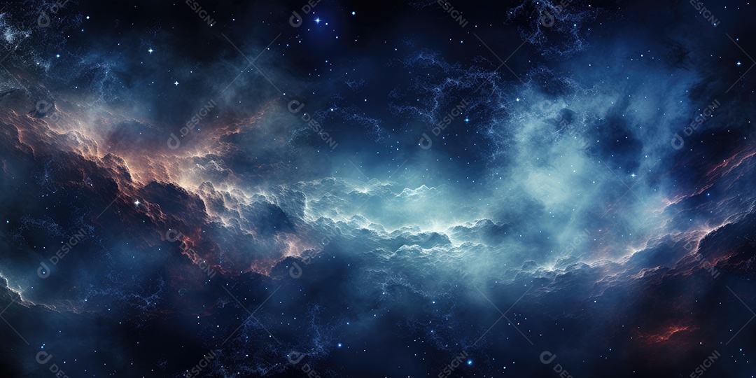 Nebulosa cósmica no espaço profundo gerado por IA