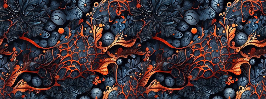 Fundo de padrões neurais altamente detalhado