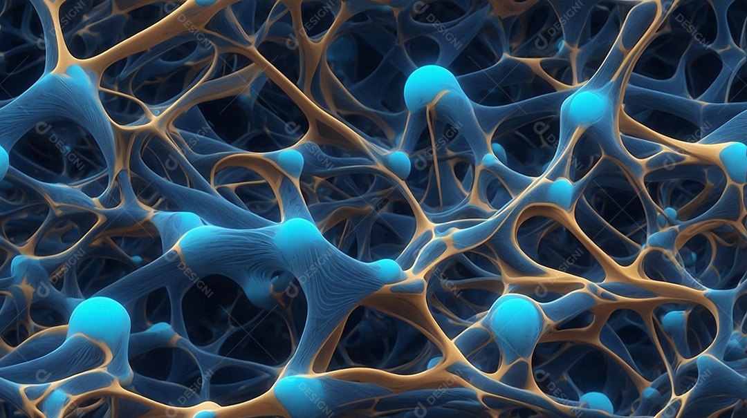 Fundo de padrões neurais altamente detalhado