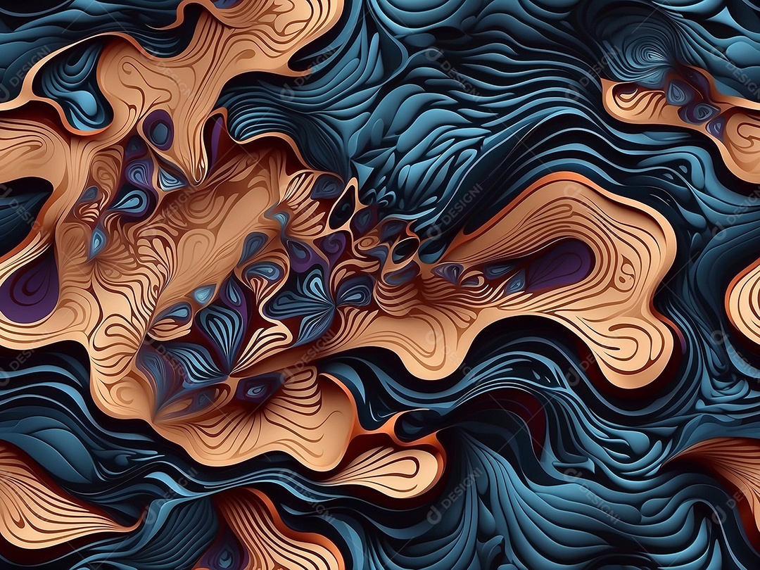 Fundo de padrões neurais altamente detalhado