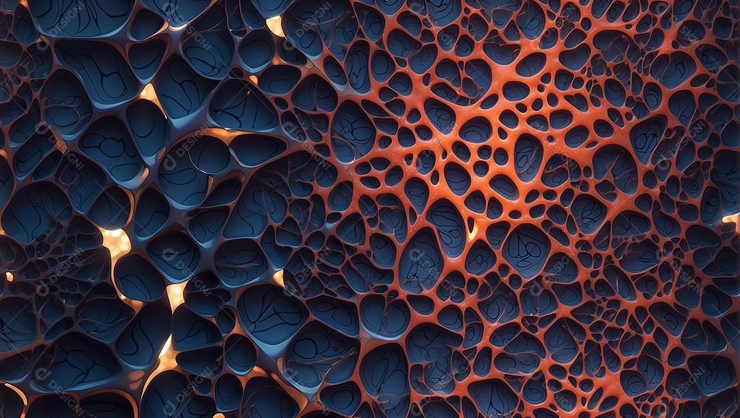 Fundo de padrões neurais altamente detalhado