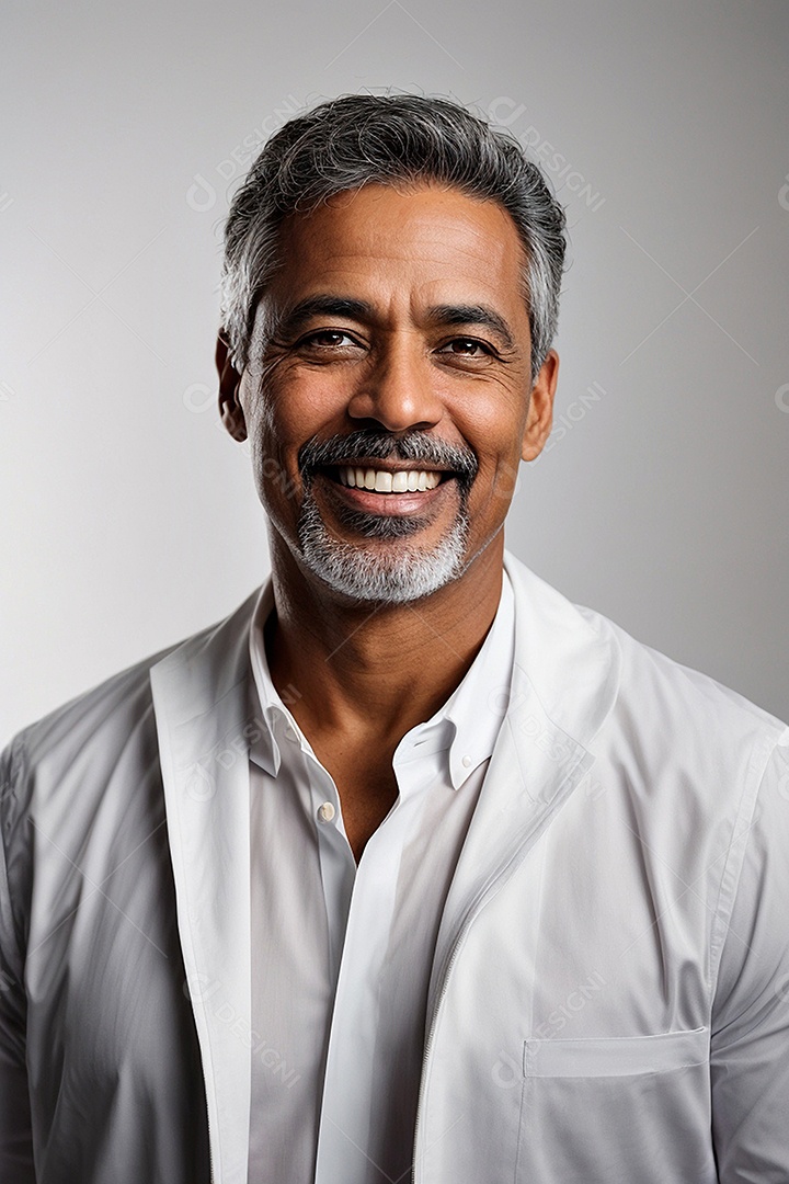 Homem charmoso de meia idade