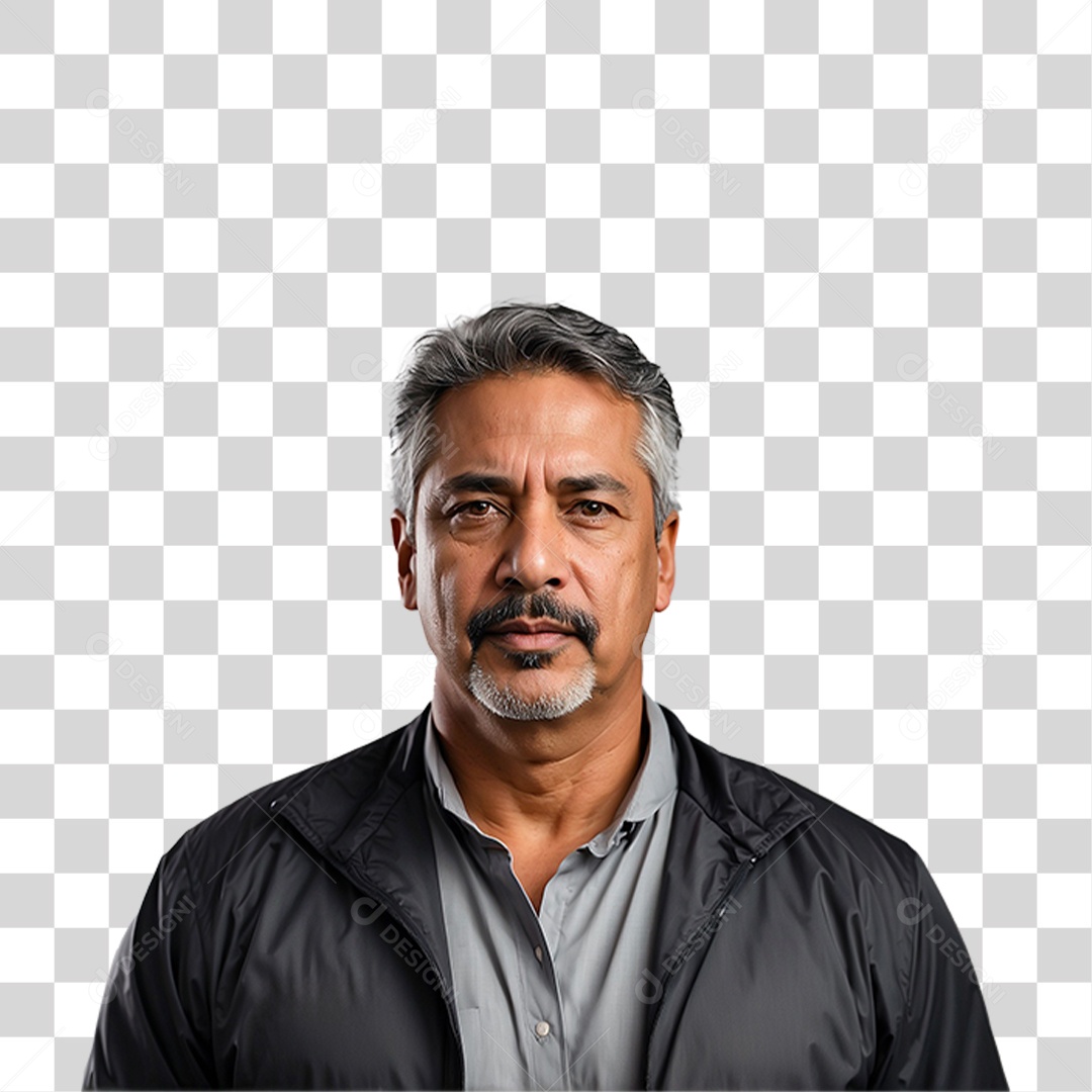 Homem de jaqueta Preta PNG Transparente