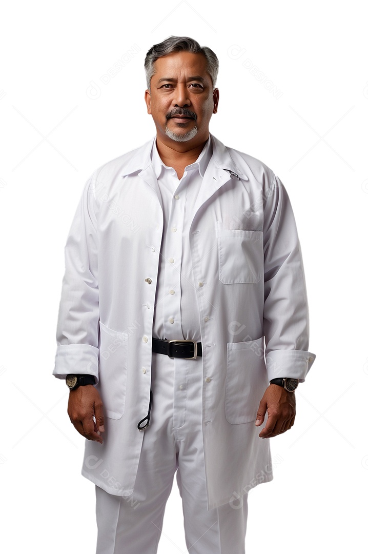 Homem de meia idade isolado luz de estúdio