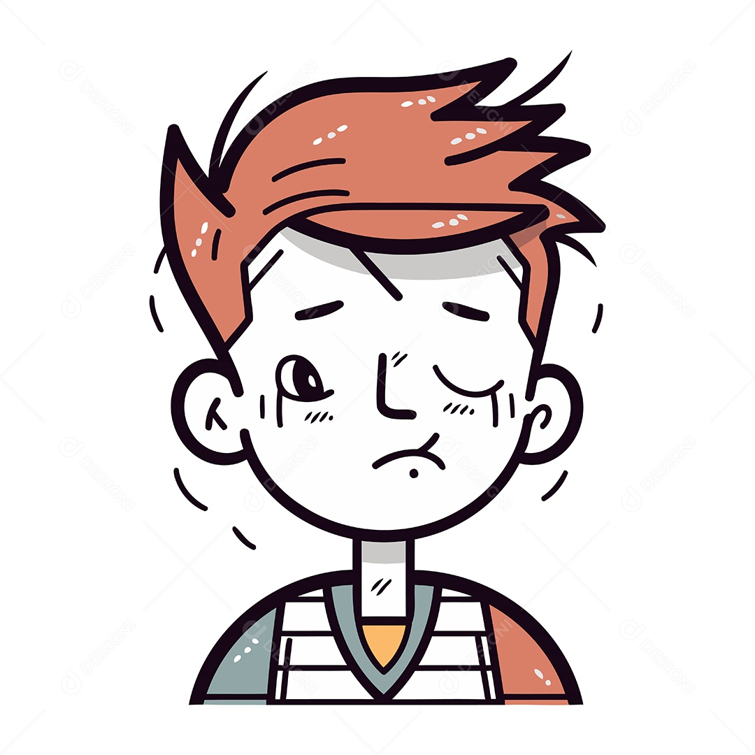 Homem Desenho Animado Ilustração Vetor EPS