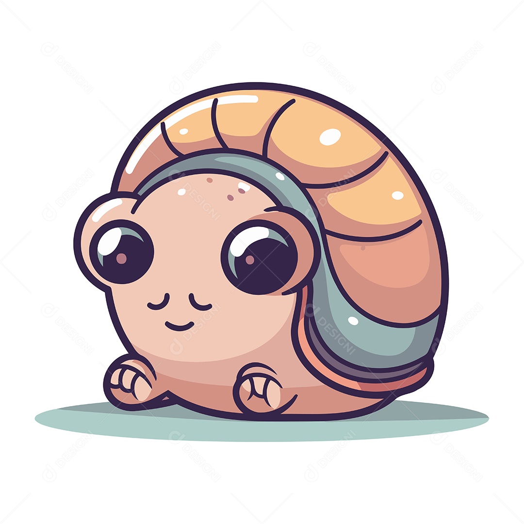 Caracol Desenho Animado Ilustração Vetor EPS