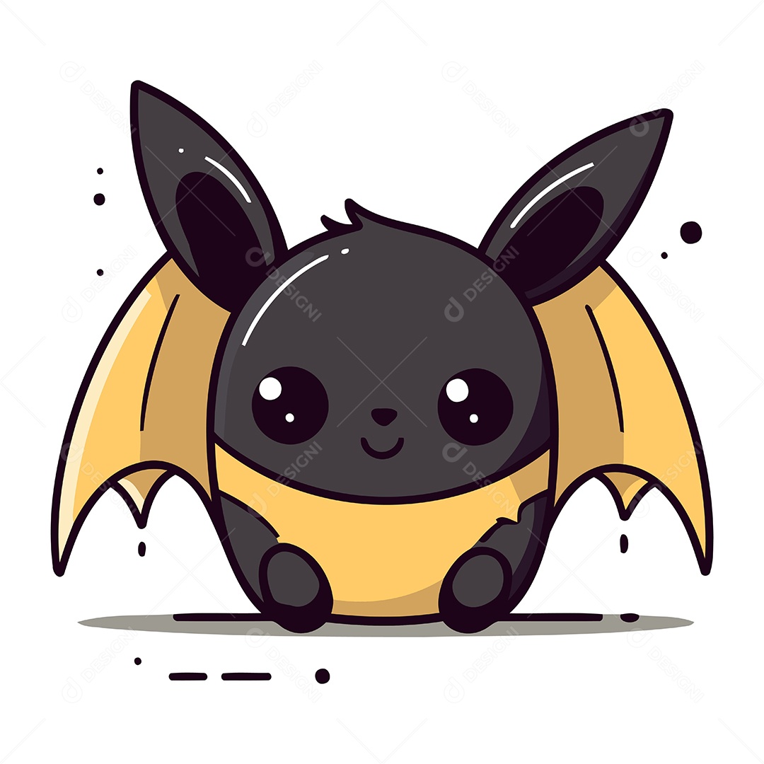 Morcego Desenho Animado Ilustração Vetor EPS