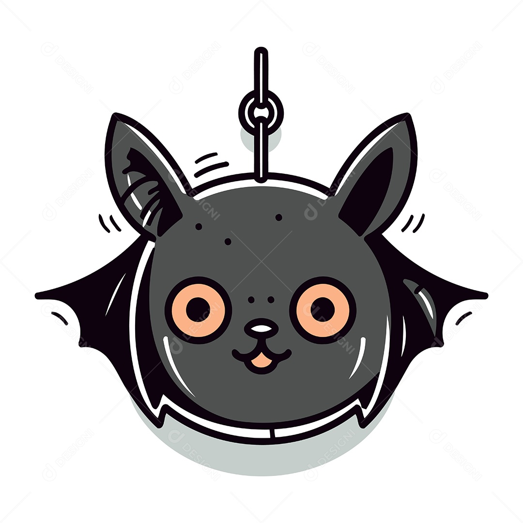 Morcego Desenho Animado Ilustração Vetor EPS