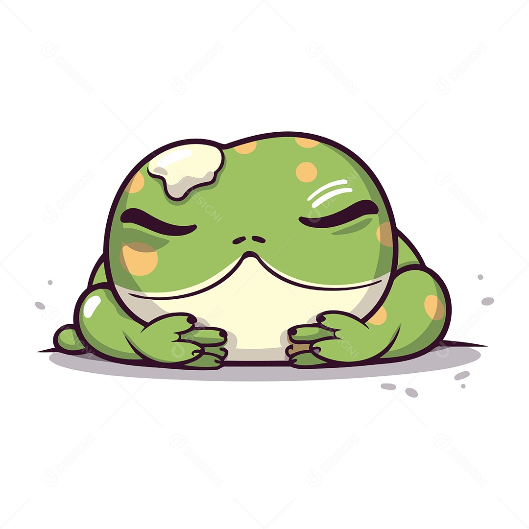 Sapo Desenho Animado Ilustração Vetor EPS