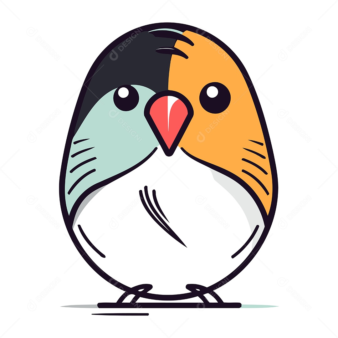 Pavão Desenho Animado Ilustração Vetor EPS