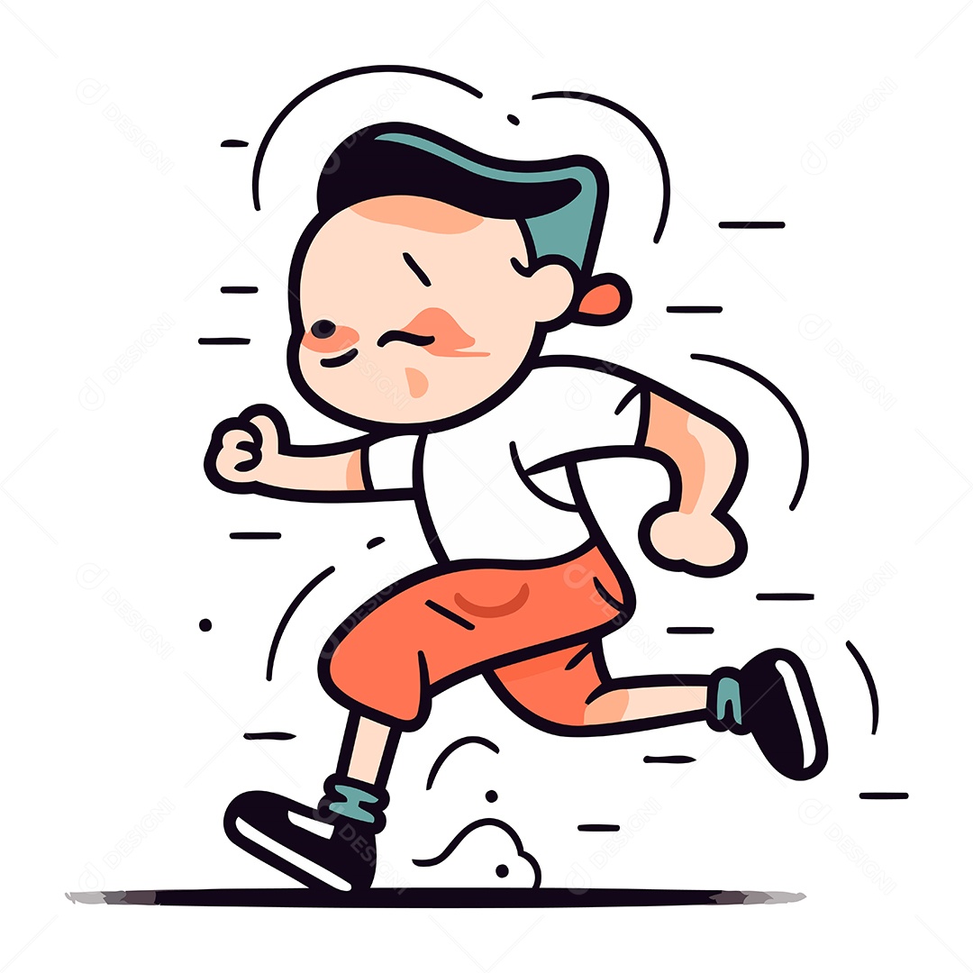 Monstro Desenho Animado Ilustração Vetor EPS