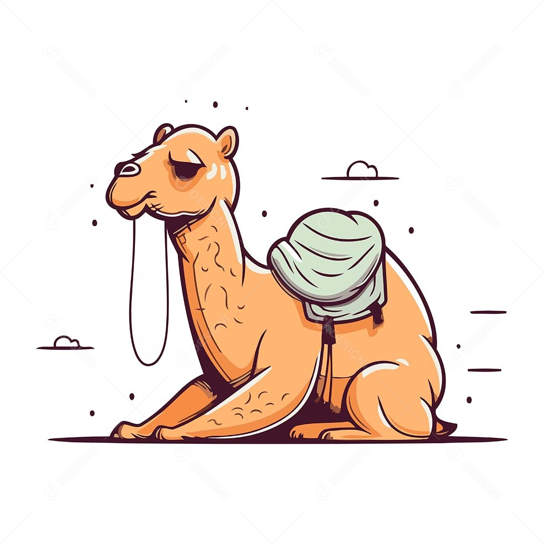 Canguru Desenho Animado Ilustração Vetor EPS