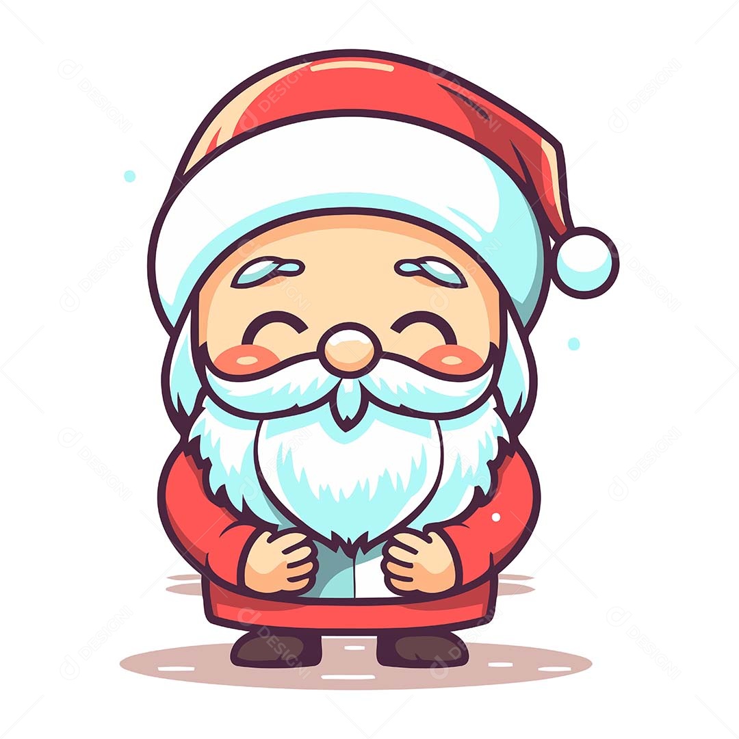 Papai Noel Desenho Animado Ilustração Vetor EPS