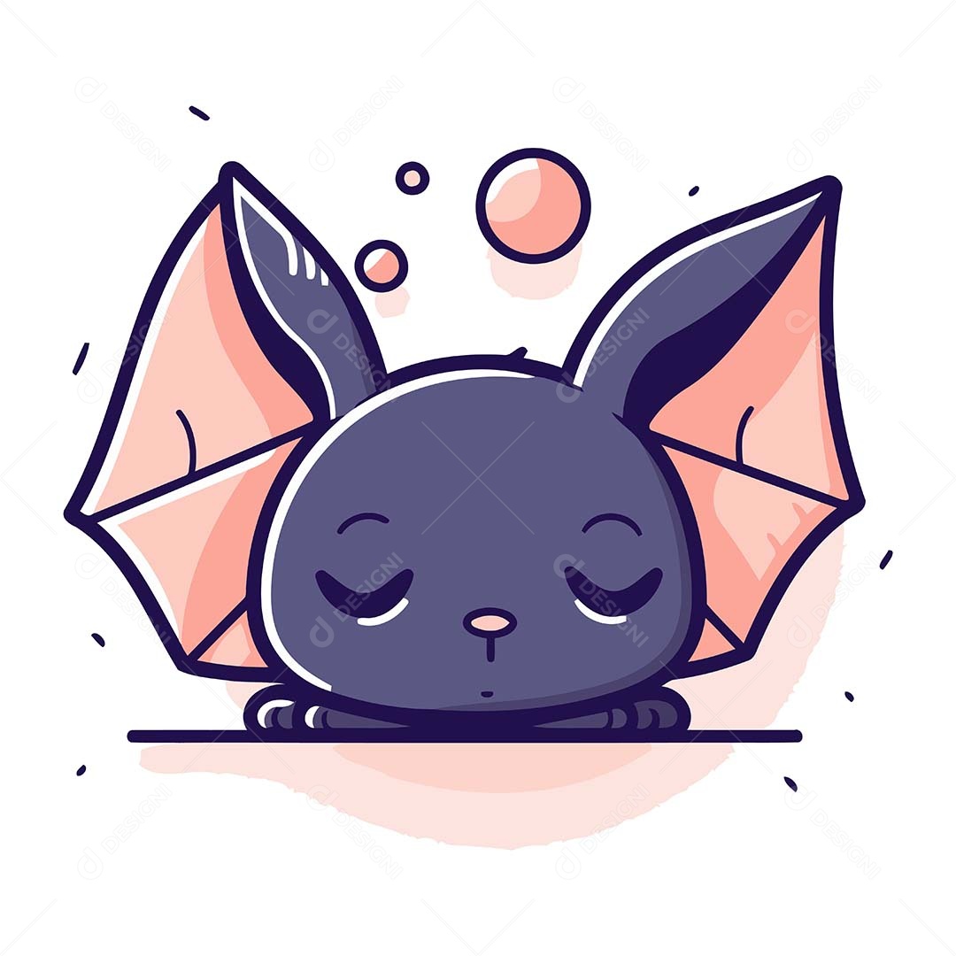 Morcego Desenho Animado Ilustração Vetor EPS