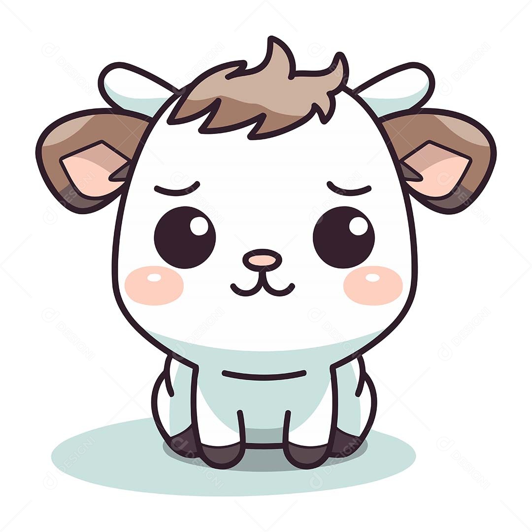 Vaca Desenho Animado Ilustração Vetor EPS