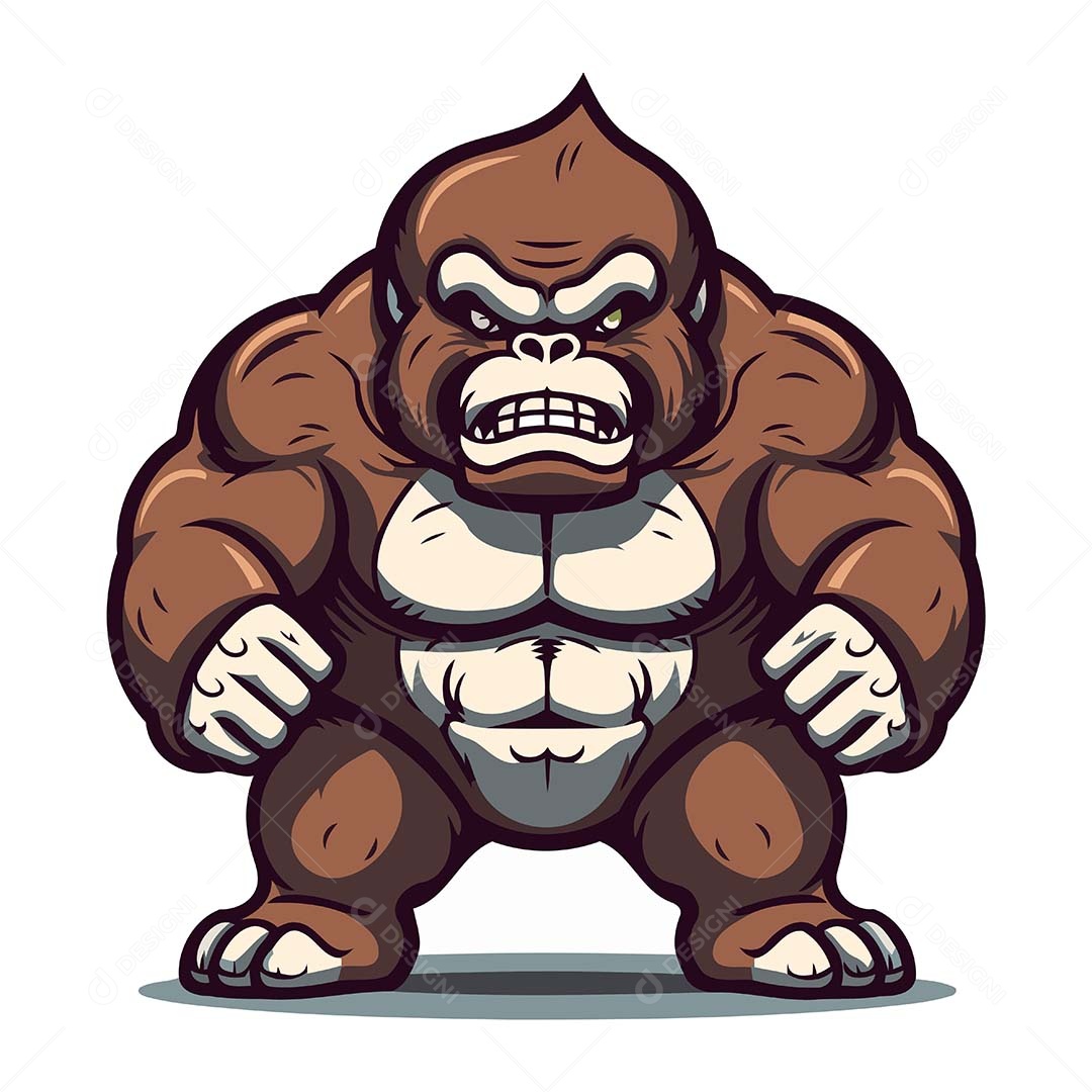 Macaco Desenho Animado Ilustração Vetor EPS