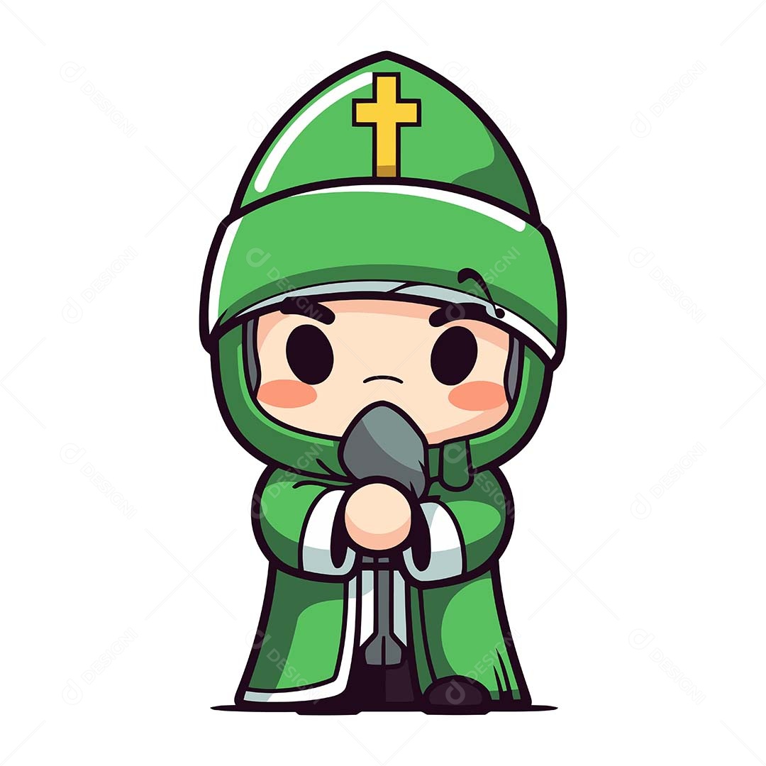 Padre Desenho Animado Ilustração Vetor EPS