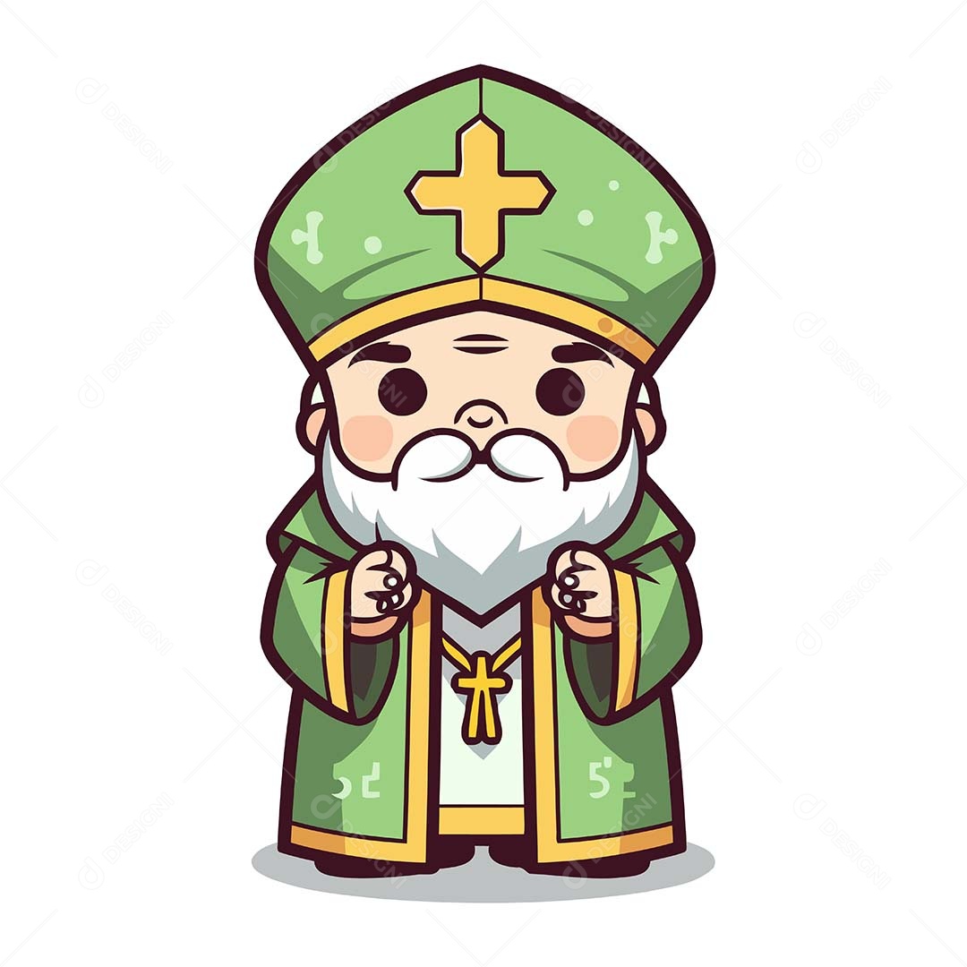 Padre Desenho Animado Ilustração Vetor EPS