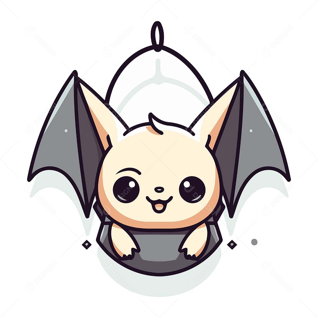 Morcego Desenho Animado Ilustração Vetor EPS