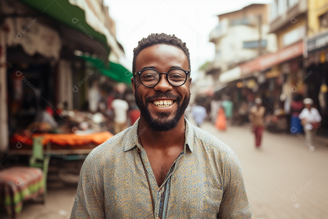 Lindo homem africano