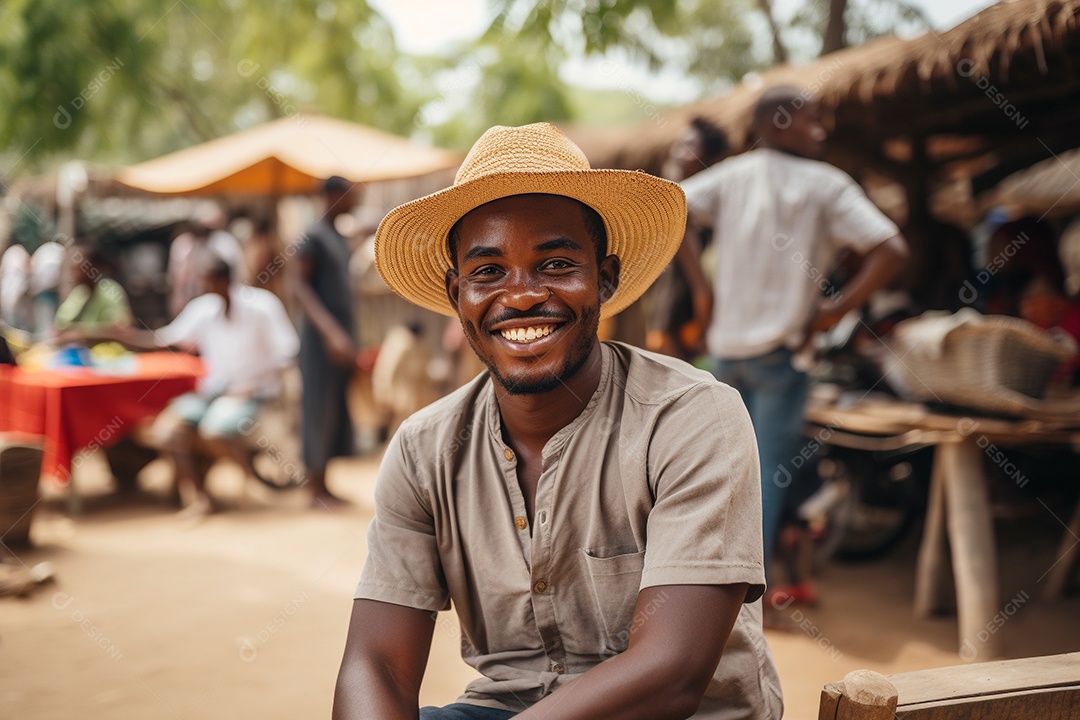 Lindo homem africano