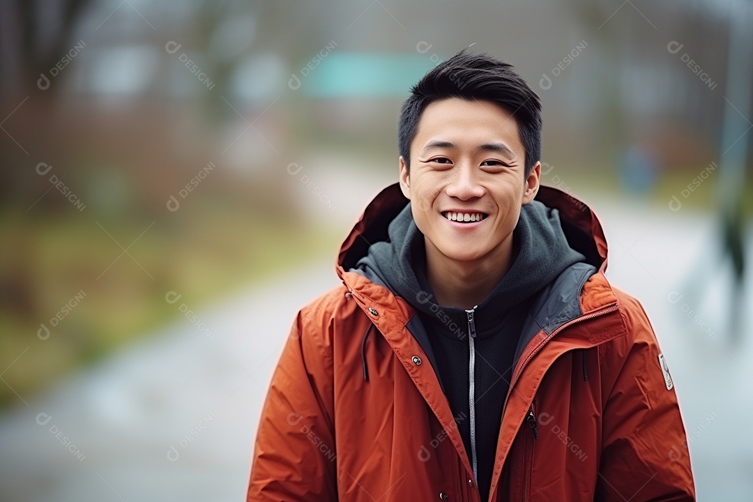 Lindo homem asiático