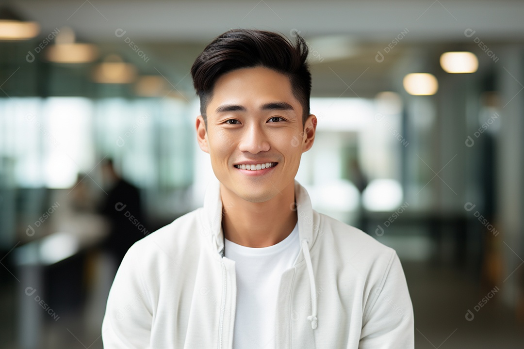 Lindo homem asiático