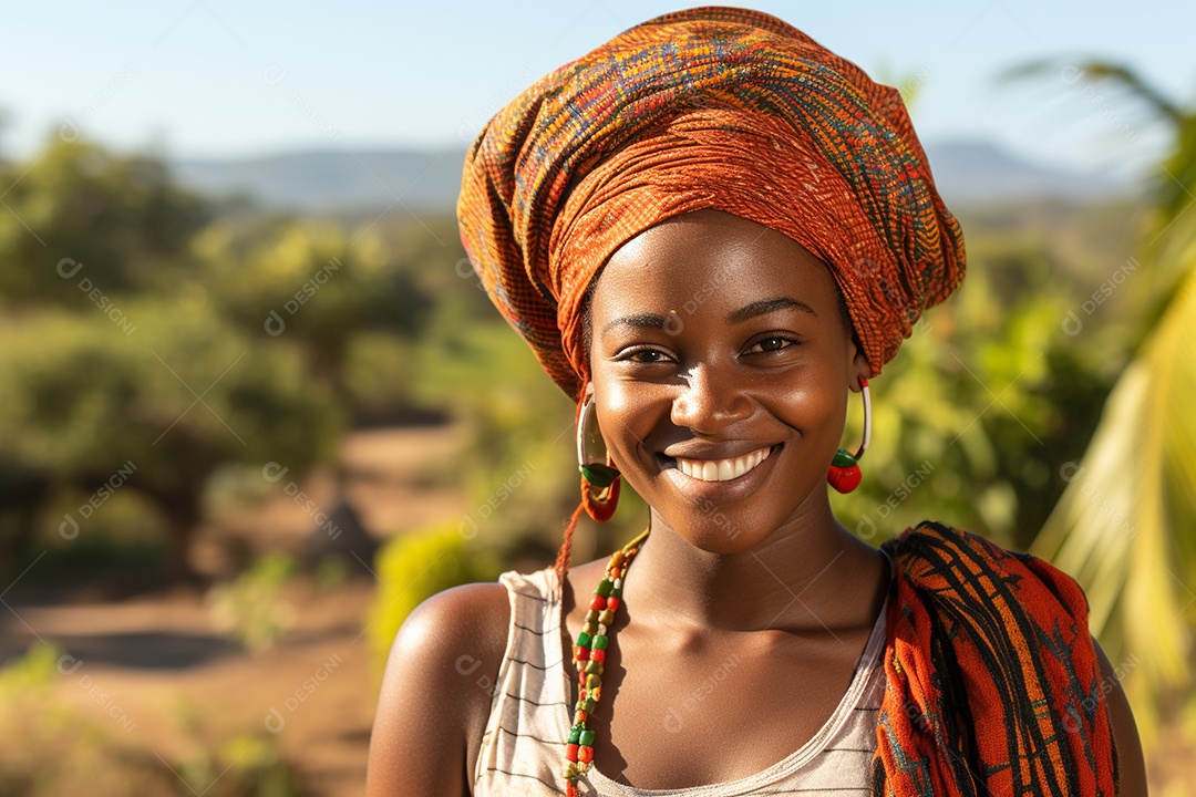 Linda mulher africana