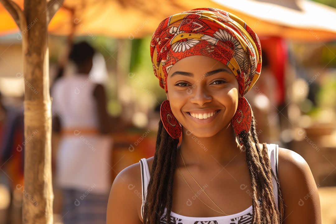 Linda mulher africana