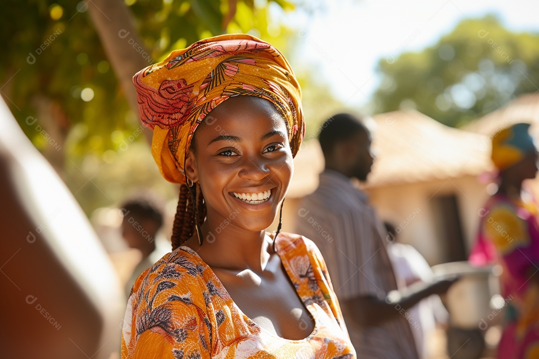 Linda mulher africana
