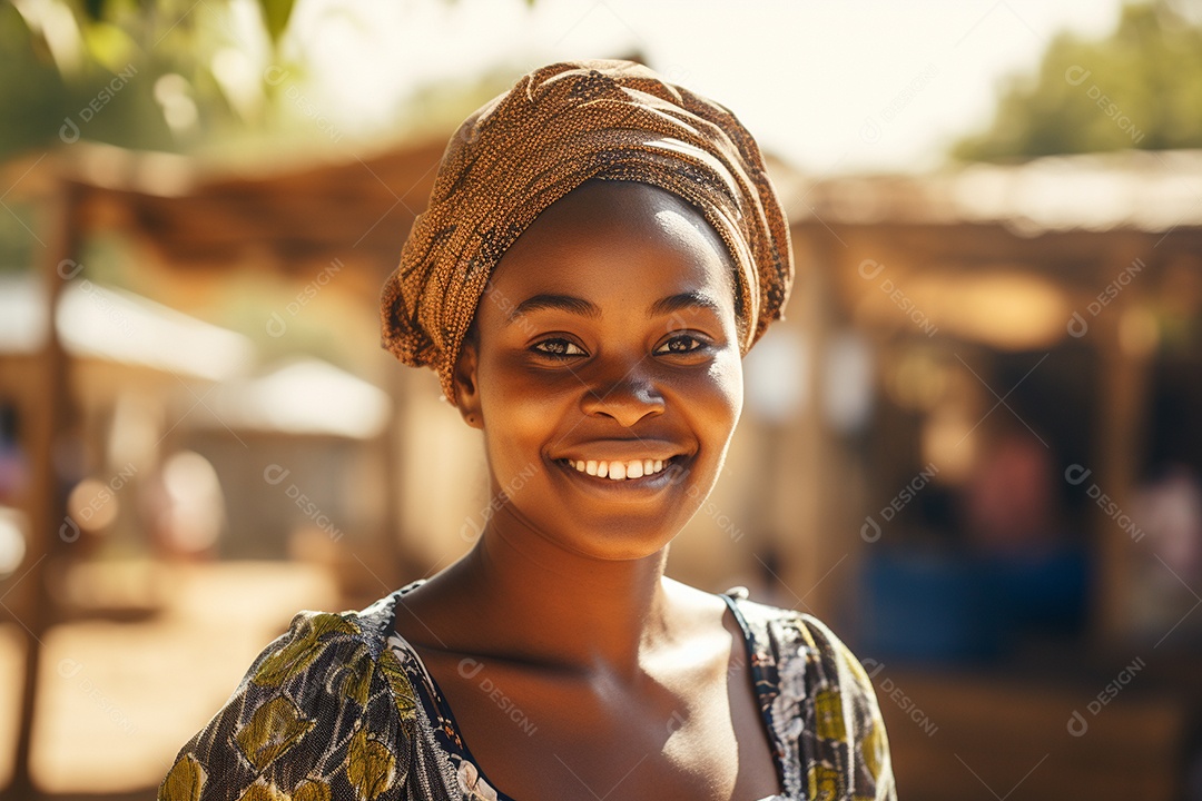 Linda mulher africana