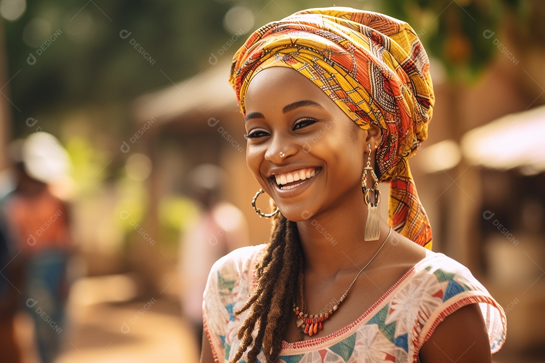 Linda mulher africana