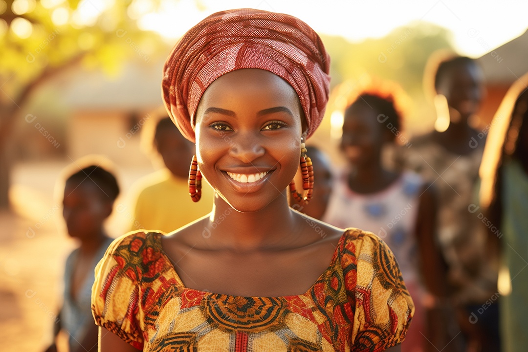 Linda mulher africana