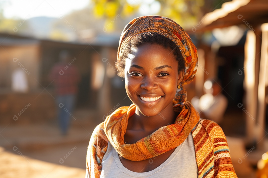 Linda mulher africana
