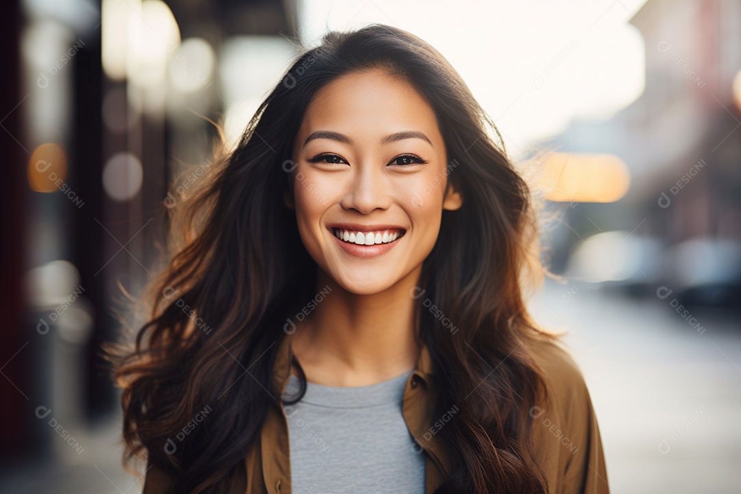 Linda mulher asiática