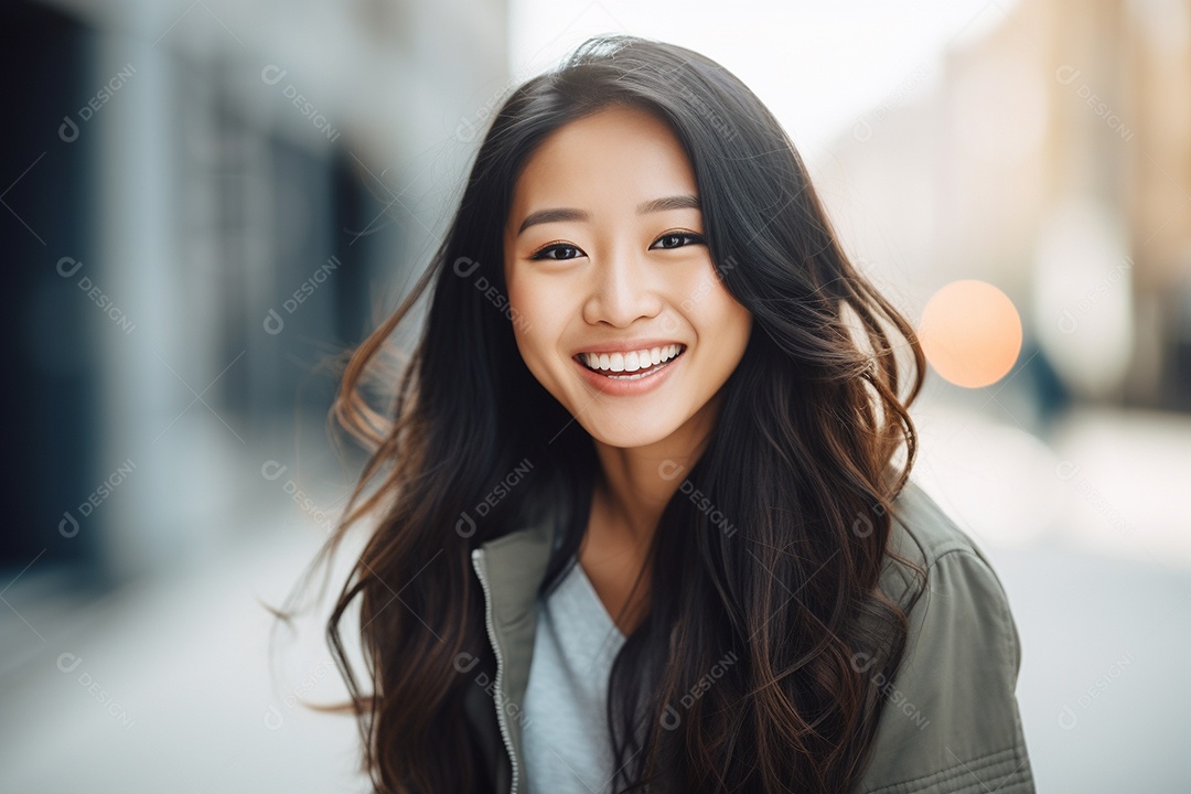 Linda mulher asiática