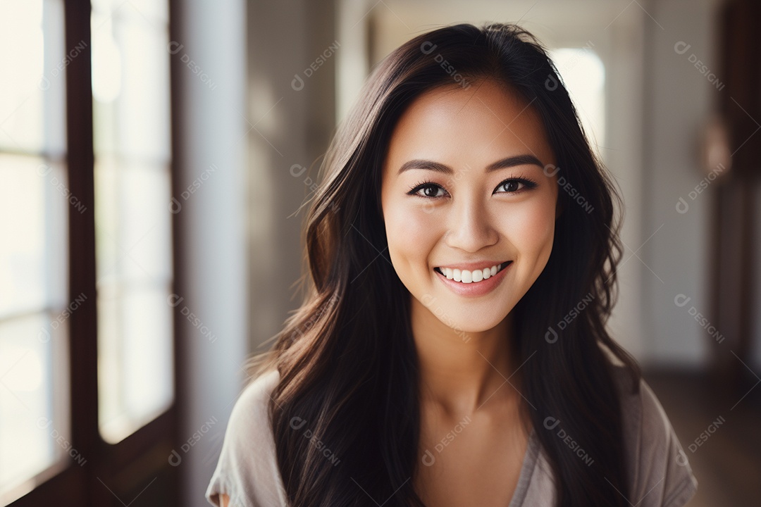 Linda mulher asiática