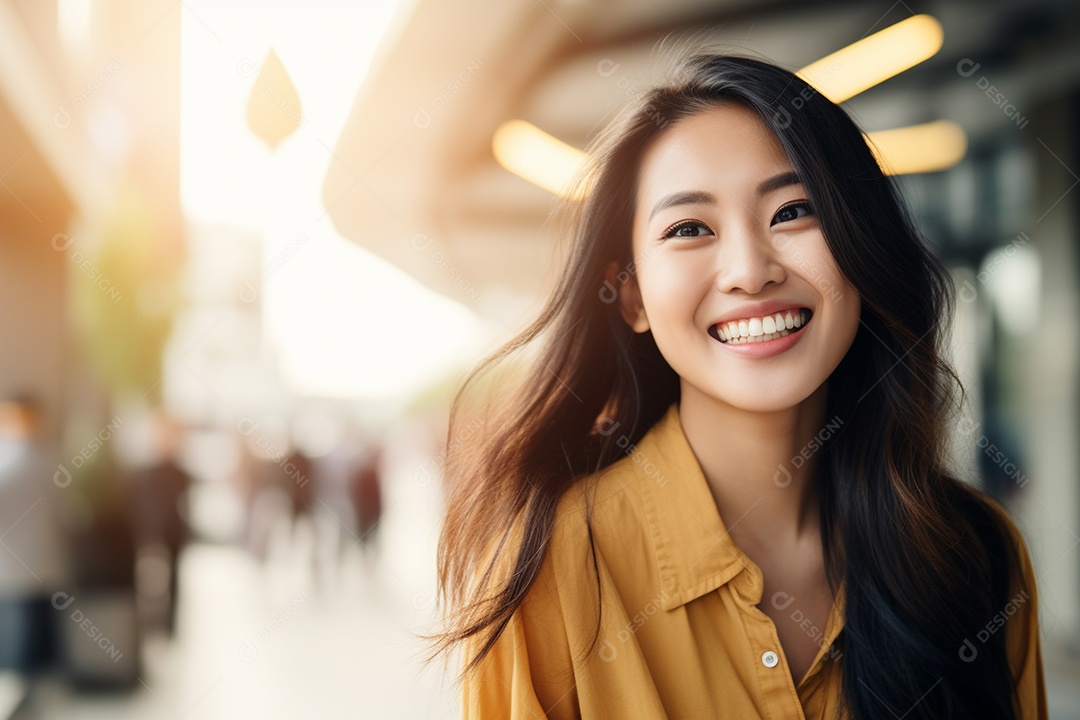 Linda mulher asiática