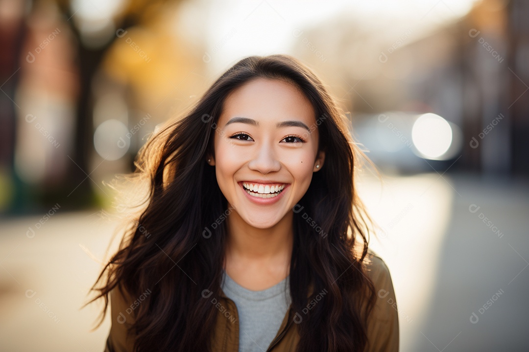 Linda mulher asiática